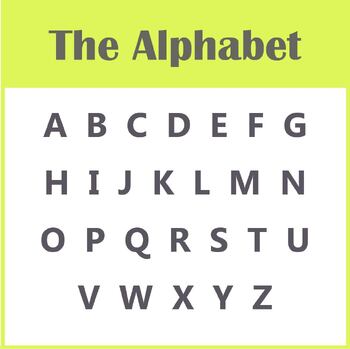 Preview of The Alphabet