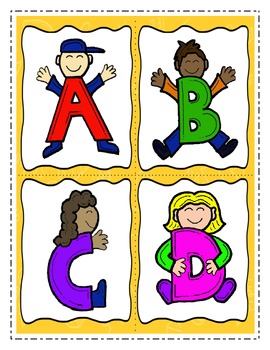 Alphabet Letter People By Ladybug In Kindergarten Tpt