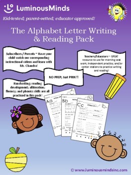 Preview of The Alphabet Letter Writing and Reading Pack