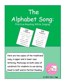 Preview of The Alphabet Song: Practice Reading While Singing