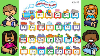 Preview of The Alphabet Train PNG, Background Image, Digital, Virtual Learning