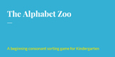 The Alphabet Zoo: A Beginning Consonant Sorting Game for K