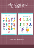 The Alphabet and Numbers Posters 42x59.4sm