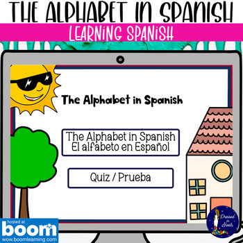 The Alphabet in Spanish Learning Spanish BOOM Cards by Dressed in Sheets