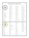The Alphabet of Adjectives - Canadian Spelling Edition