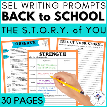 Preview of STORY: a Back to School Personal Narrative & Diversity Writing Prompt Guide