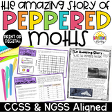 The Amazing Story of the Peppered Moths {Informational Text & Graphing Activity}