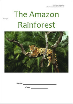 Preview of The Amazon Rainforest (Unit Of Work)