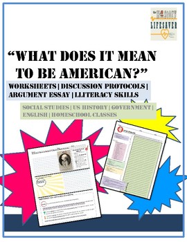 Preview of The American Character Literacy WHOLE UNIT- English/Social Studies