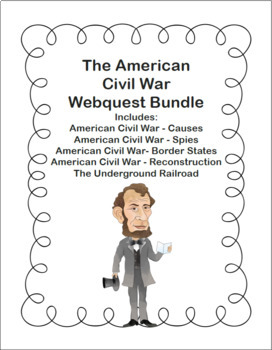 Preview of The American Civil War Webquest Bundle