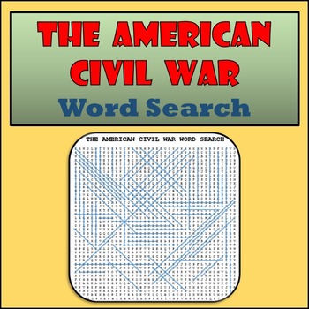 the american civil war word search by surviving social