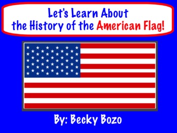 Preview of The American Flag Smart Board Lesson