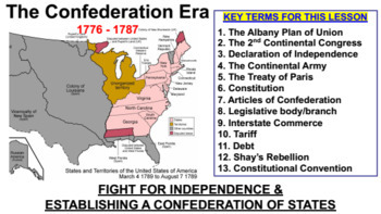 Preview of The American Revolution & Articles of Confederation: Distance Ed. Google Drive