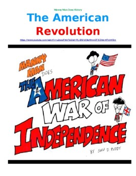 Preview of The American Revolution- Manny Man Does History