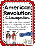 The American Revolution - Scavenger Hunt Activity and KEY