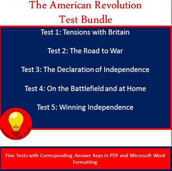 Preview of The American Revolution Test bundle (Answer Keys Included)