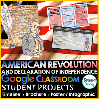 Preview of The American Revolution and Declaration of Independence Digital Projects