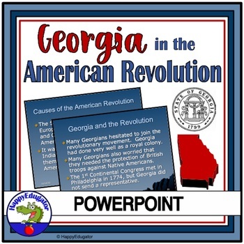 Preview of The American Revolution and Georgia PowerPoint