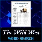 The American Wild West Word Search Puzzle