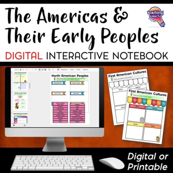 Preview of The Americas: Native Peoples DIGITAL Interactive Notebook