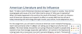 The Anatomy of Influence: American Literature Persuasive R