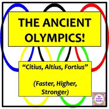 Preview of The Ancient Greek Olympics - History of sport lesson