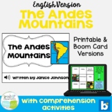 The Andes Mountains in South America Printable & Boom Card