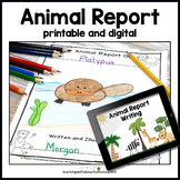 Animal Research Project Report Writing Templates | Informational Writing