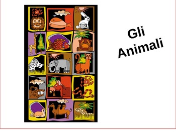 Preview of The Animals in Italian