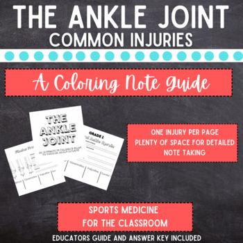 Preview of The Ankle Joint:An Interactive Coloring Guide to Common Injuries