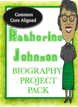Preview of Biography  Project Pack Katherine Johnson /Hidden Figures NASA
