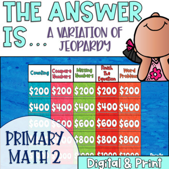 Preview of The Answer Is Math Review Games for Primary Students Math Games 2