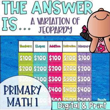 Preview of The Answer Is Math Review Games for Primary Students Math Games 1