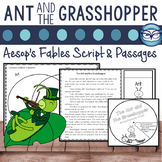 The Ant and Grasshopper Reading Passage and Readers Theate