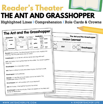 Preview of The Ant and the Grasshopper Reader's Theater