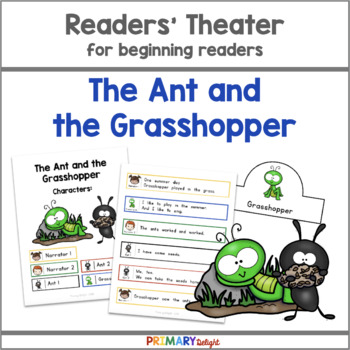 Preview of Readers Theater Fables | The Ant and the Grasshopper | 1st Grade Readers Theater