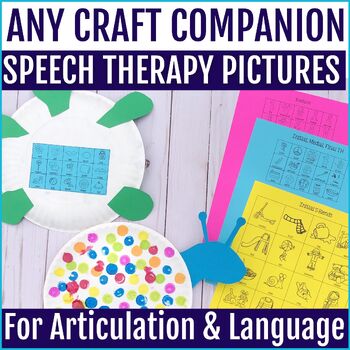 Preview of Speech Therapy Crafts Companion W/ Articulation, Grammar & Vocabulary Targets
