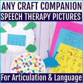 Speech Therapy Crafts Companion W/ Articulation, Grammar &