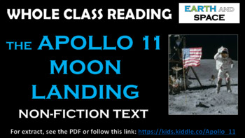 Preview of The Apollo 11 Moon Landing - Non-fiction Whole Class Reading Session!