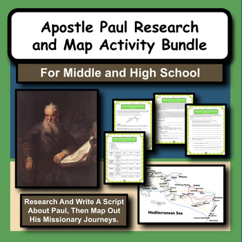 Preview of The Apostle Paul Research and Missionary Journeys Bundle