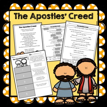Preview of The Apostles' Creed Prayer Lesson, Prayer Cards and Posters
