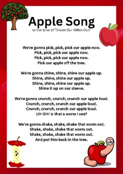 Preview of The Apple Song for Circle Time