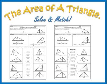 Preview of The Area Of A Triangle.