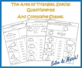 The Area Of Triangles, Special Quadrilaterals And Composit