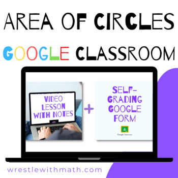 Preview of The Area of Circles - Perfect for Google Classroom