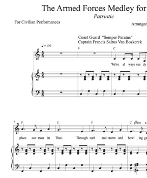 armed forces medley piano pdf