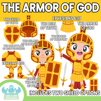 Preview of The Armor Of God Clipart (Lime and Kiwi Designs)