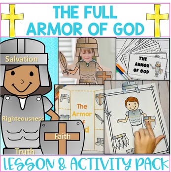Preview of The Armor of God Bible Lesson Kids Activities Sunday School Craft Mini Book