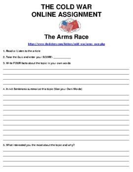 arms race essay questions