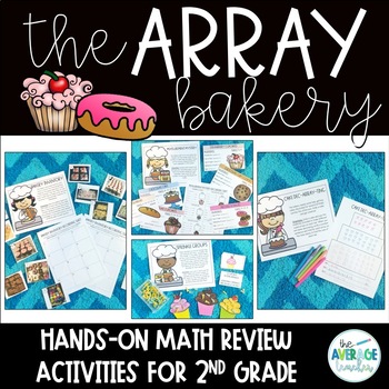 Preview of Arrays Activities for 2nd Grade Math - Equal Groups & Multiplication Activities